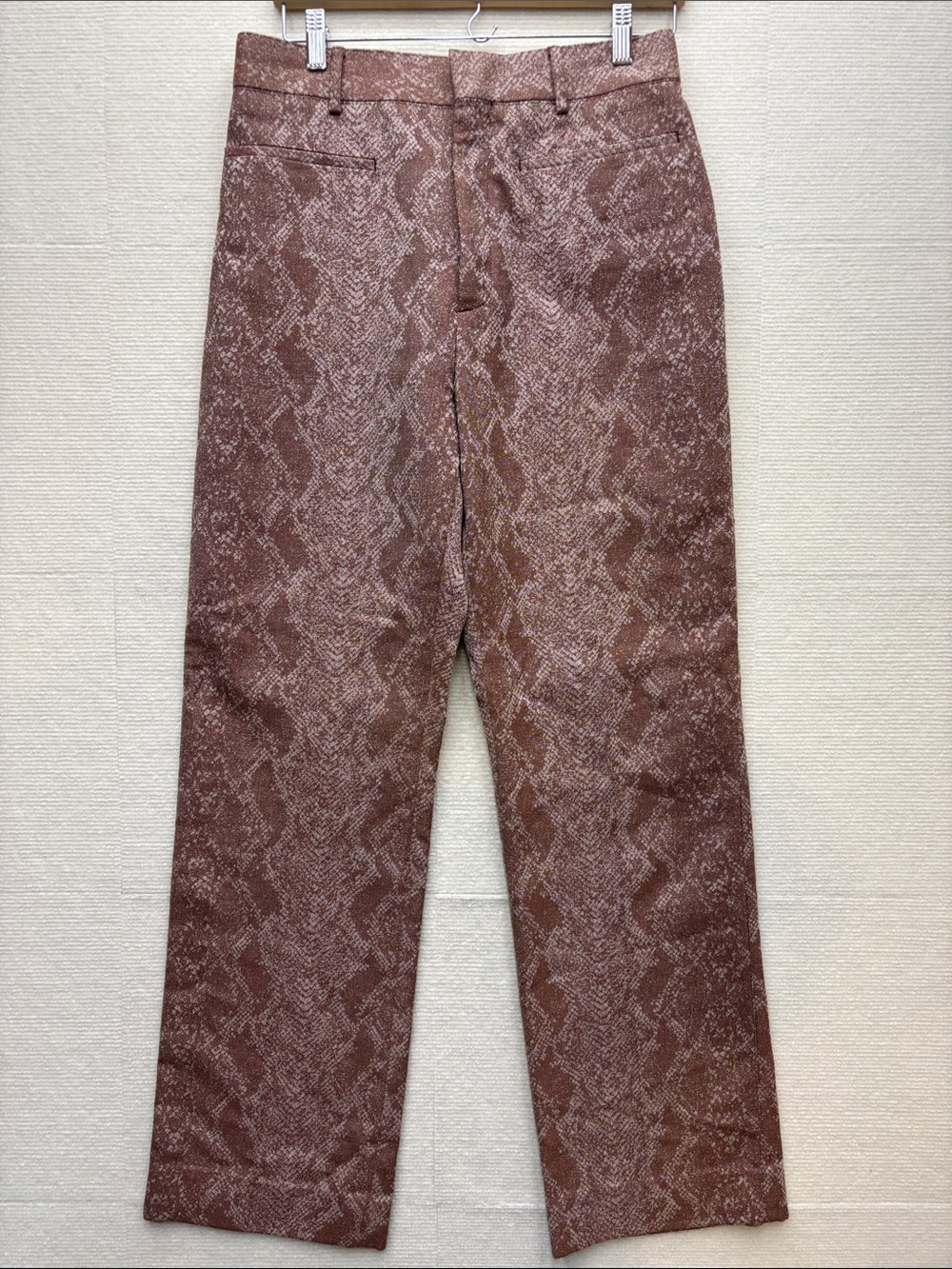 Acne Studios |  Snake-Print Men's Trousers python jacquard